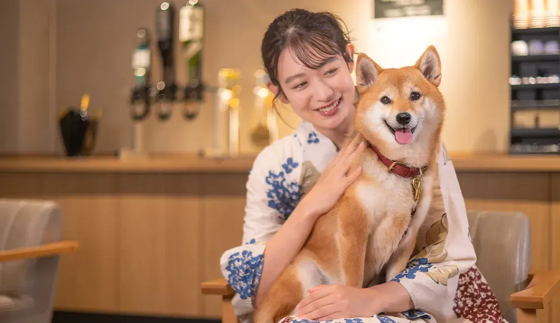 わんちゃんと同伴OK