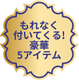 もれなく付いてくる!豪華4アイテム