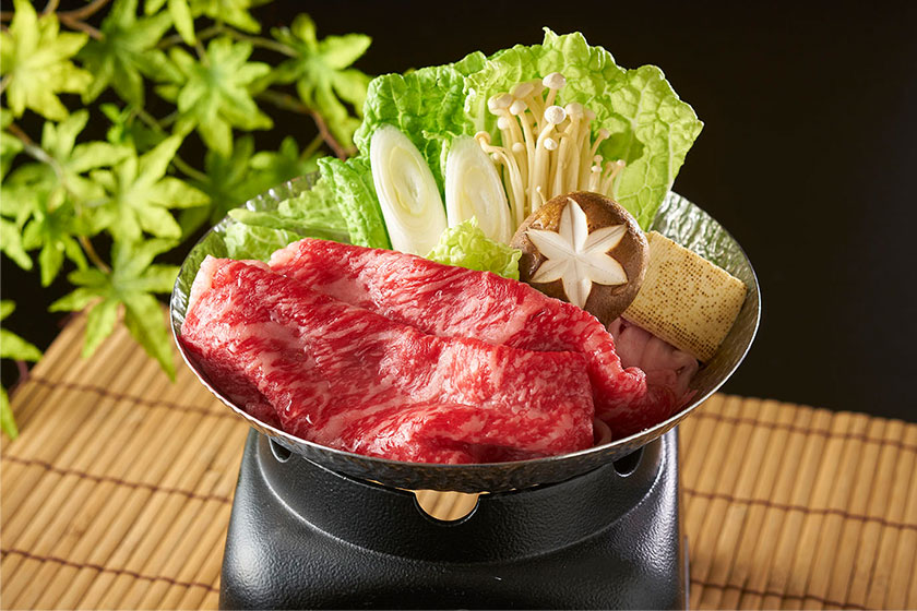 村上牛のすき焼き