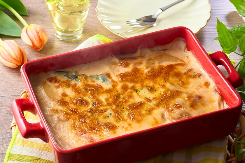 シーフードと野菜のグラタン